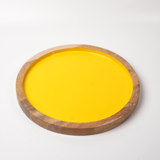 Sunstone Circle - Sunshine Yellow Platter